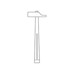 carpentry hammer. illustration for web and mobile design.
