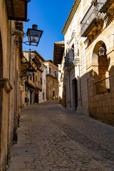 Gebäude, Fassaden und Gassen in Palma, Mallorca Spanien