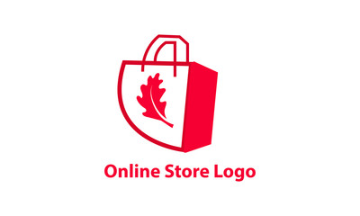 grocery and online shop logo design vector