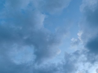 blue sky with clouds