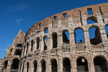 Fototapeta premium Colosseum against a Sunny Sky, Rome, Lazio, Italy