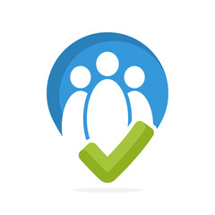 Marker icon for the best meeting place location.