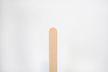 wooden sticks for depilation and sugaring on white background
