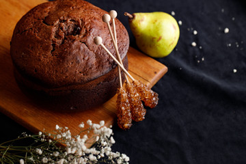 homemade chocolate cake