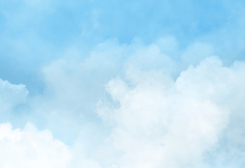 Color sky with clouds background