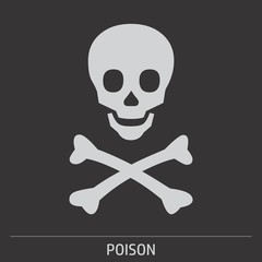 Poison skull icon