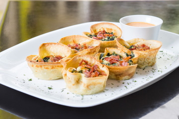 deliciosa comida sana de un restaurante