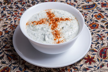 Iranian food - bowl of ferni.