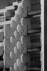 Locked down building because of the coronavirus