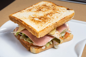 Sandvich with ham