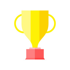 The best Gold trophy cup icon, illustration vector. Suitable for many purposes.