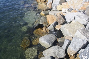rocks in the water