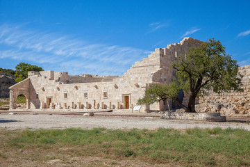 The assembly hall of the Lycian League, Bouleuterion in ancient city Patara, Antalya, Turkey.
