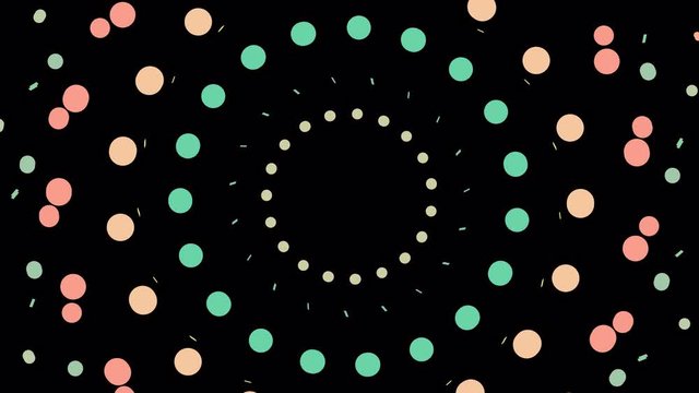 Modern circles pattern animation background.2d element explode motion graphic background with alpha channel.

