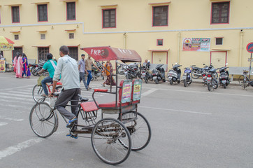 Obraz premium Tourist places of Jaipur in Rajasthan, India