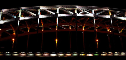 night lights of the bridge