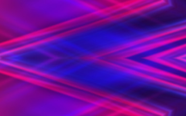 Abstract dark background with blue and pink neon glow. Neon light lines, waves.