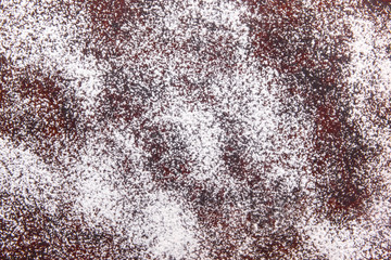 White abstract flour background, heap of flour for cooking