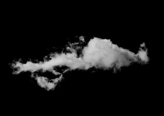 white clouds on black background
