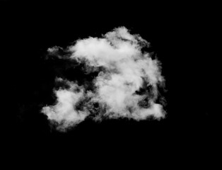 Naklejka na ściany i meble white clouds on black background