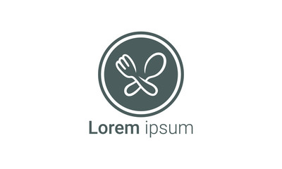 chef and food logo design vector template