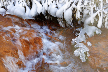 Creek in winter.