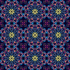 Abstract background ornament illustration. Vector textile print for bed linen, jacket, package design, fabric and fashion concepts. Seamless pattern with flowers