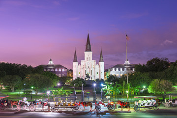 Fototapeta na wymiar New Orleans, Louisiana at Jackson Square