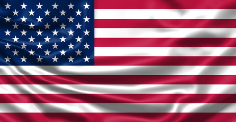 Naklejka premium Realistic flag. Waving flag of the country of the European Union. 3d illustration