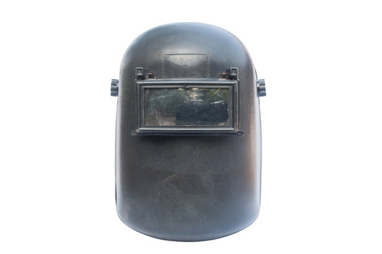 Welding mask isolated on a white background, clipping path