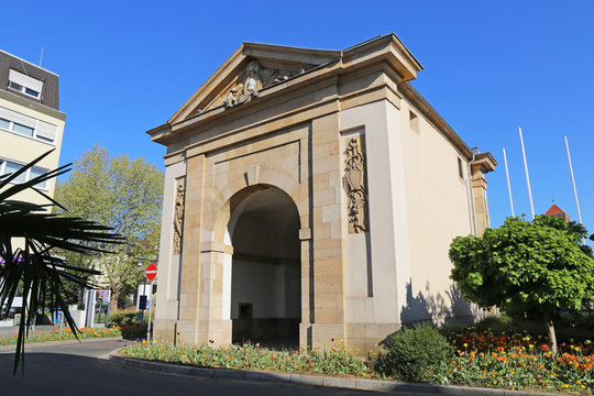 Wormser Tor, Wahrzeichen der Stadt Frankenthal, Rheinland-Pfalz