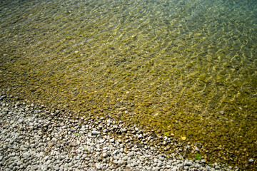 abandoned artificial lake, central europe