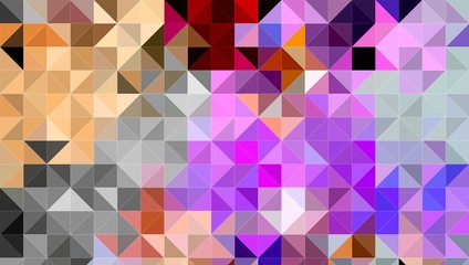 Abstract Colorful Geometrical Artwork,Abstract Graphical Art Background Texture,Modern Conceptual Art.3D Rendering