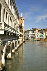 Naklejka premium Grand canal in Venice. Region Veneto. Italy