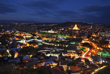 Panoramic view of Tbilisi. Georgia
