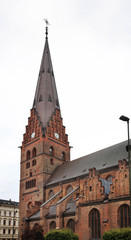 Fototapeta na wymiar Church St. Peter in Malmo. Sweden