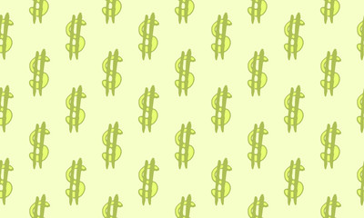 dollar pattern on a colored background. pattern illustration