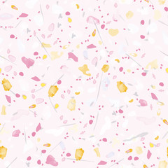 Terrazzo Texture Vector. Flooring Seamless Pattern
