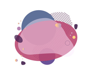 Abstract modern graphic elements. Dynamical wine colored forms and line. Gradient abstract banners with flowing liquid shapes. Template for the design of a logo, flyer or presentation. Vector.