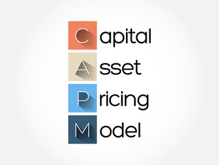CAPM - Capital Asset Pricing Model acronym, business concept background
