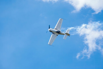 sport aircraft perform acrobatics at air shows