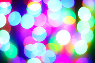 defocused bokeh lights