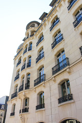 Residential building architecture in Paris