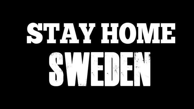 stay home sweden, coronavirus epidemic microbe stay home live healthy life. epidemic disease COVID-19 text to encourage home stay abstract background.