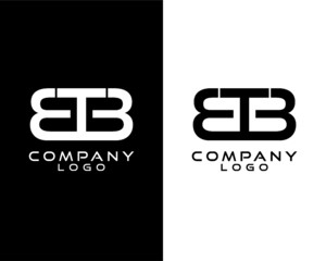 ETB letter, initial company logo vector