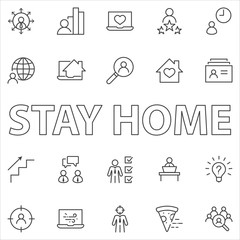 Set of Head Hunting Related Vector Line Icons. Contains such Icons as Career growth, Bulb, Candidate, Search, CV, Card Index, Outsource and more. Editable Stroke. 32x32 Pixels