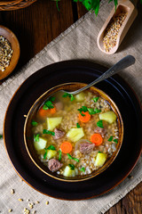 krupnik a delicious Polish barley soup
