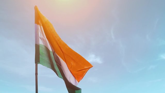 Indian national flag waving | Tiranga