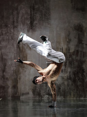 young modern hip hop male dancer