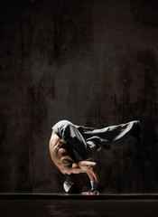 young modern hip hop male dancer